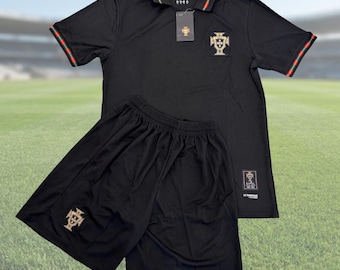 Troisième maillot complet de la Coupe du monde 2026 du Portugal | Maillot et short de football brodés Portugal | Équipement pour supporter Cristiano Ronaldo CR7