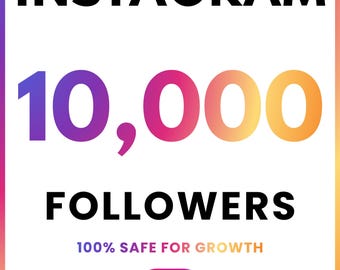 10,000+ Instagram Followers Boost | Instagram Growth Service | Increase Followers & Engagement | Social Media Promotion
