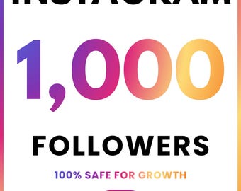 1000+ Instagram Followers Boost | Instagram Growth Service | Increase Followers & Engagement | Social Media Promotion