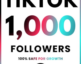 1000+ TikTok Followers Boost | TikTok Growth Service | Increase Followers & Engagement | Social Media Promotion