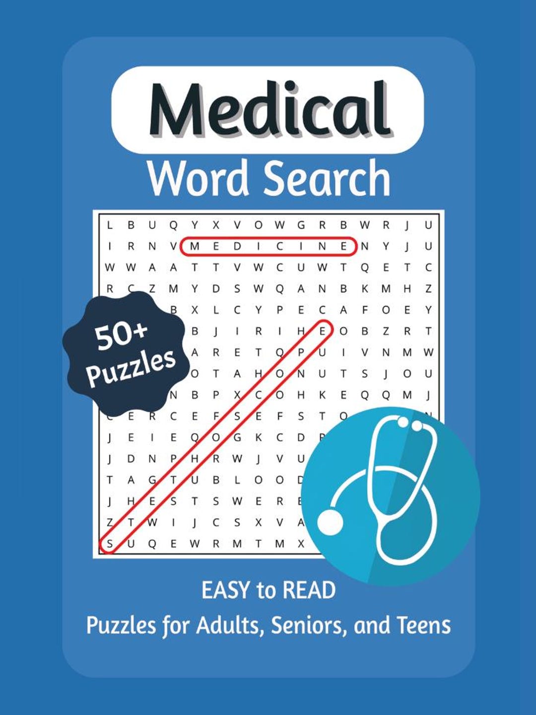 Medical Word Search Printable | Anatomy & Healthcare Puzzle Book PDF ...