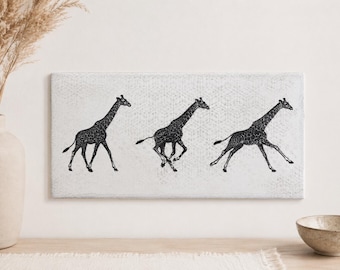 Running Wildlife Sequence Tiles - 12" x 6"