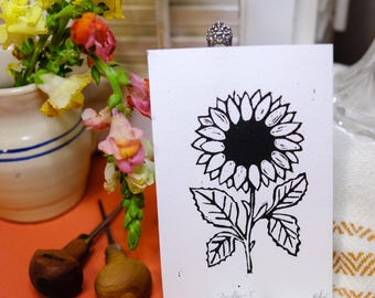 Estampado de girasol alto - colección de flores