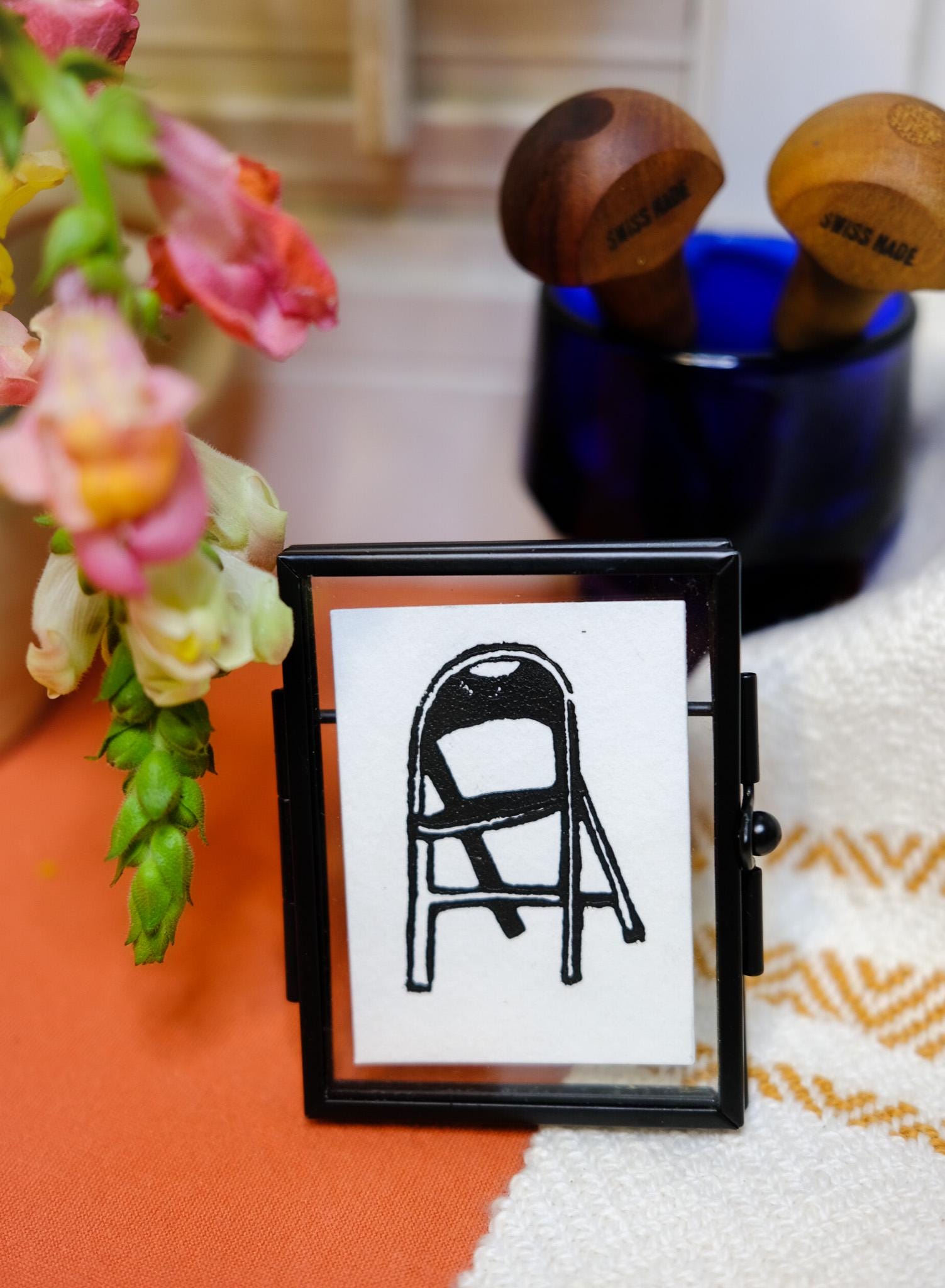 Imprimé chaise pliante - collection de chaises
