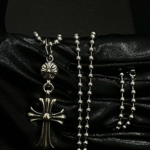 Cross Ball Chain Chrome Hearts - Etsy