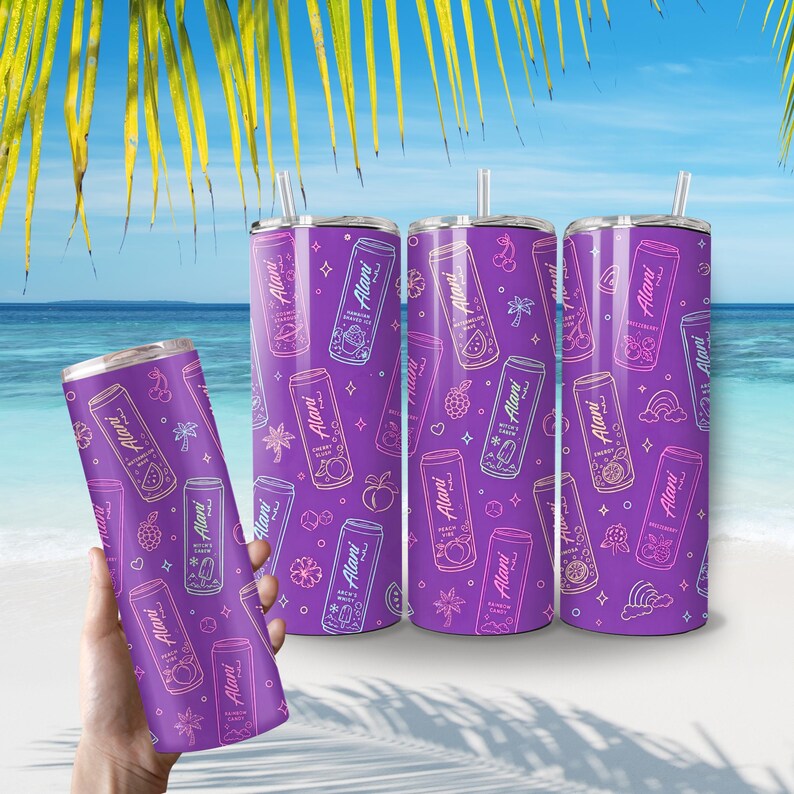 Alani theme Pattern Tumbler | 20oz Stainless Steel Travel Cup image 2