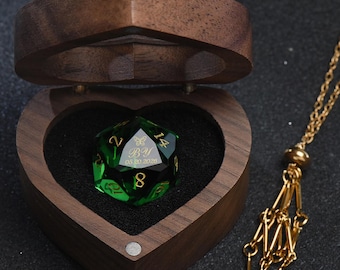 Personalised Wedding Dice - Custom Dnd Gifts, Wedding Gift, Marriage dice, Custom Anniversary D20 Dice, Crystal Dice, Dungeons and Dragons