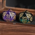 Personalised Rose Quartz Wedding Dice - Custom Dnd Gifts, Wedding Gift, Marriage dice, Custom D20, Crystal Dice, Dungeons and Dragons product logo