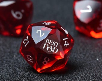 Custom Father's Day Dnd Gifts,  Personalised Dice - Father's day dnd Dice Set, Custom Anniversary D20 Dice, Mother's Day dnd Dice