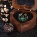 Personalised Rose Quartz Wedding Dice - Custom Dnd Gifts, Wedding Gift, Marriage dice, Custom D20, Crystal Dice, Dungeons and Dragons product logo