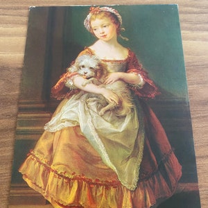 Cartolina d'arte dei Medici, Contessa Stanhope, Italiano Pompeo Batoni (1708-1787)