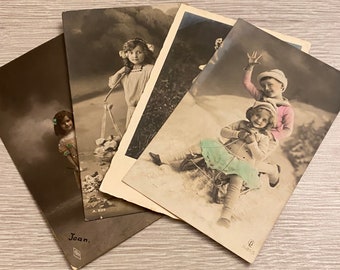 Antique Postcards, Children, 1890s through 1910s PLEASE CHOOSE