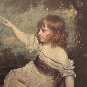 Postal francesa del Louvre, década de 1940 // Joshua Reynolds Artista británico, Master Hare, legado por Rothschild al Louvre NO ESCRITO