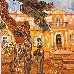 Postal vintage del museo del artista francés Art Nouveau Van Gogh
