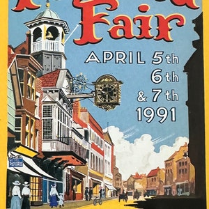 Werbe-Postkarte, Postkartenmesse, Guildford Ausstellung 1991