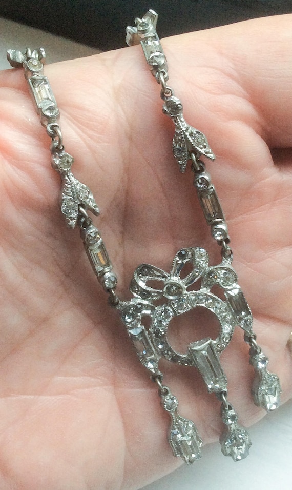 Vauxhall Glass Necklace, Art Deco 1920s Vintage Je