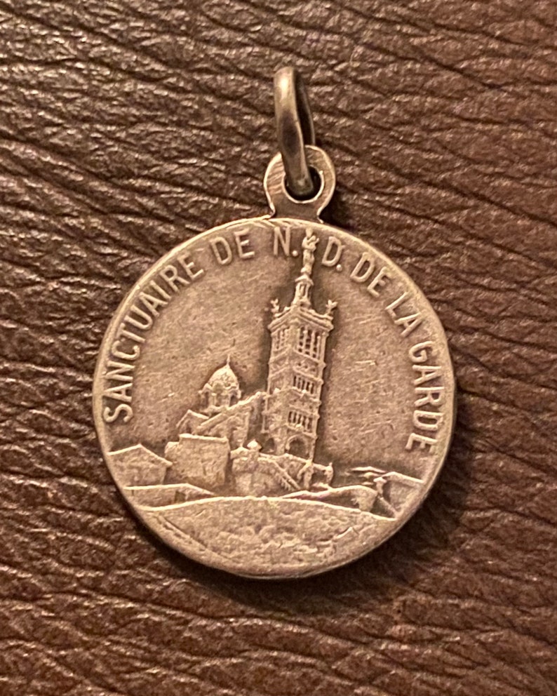 Religious Medal, Notre Dame De La Garde, French Silver Art Deco - Etsy