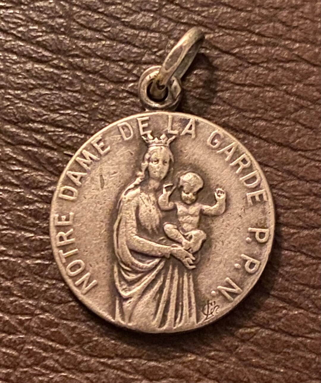 Art Deco Religious Medal, Notre Dame De La Garde, Silver - Etsy