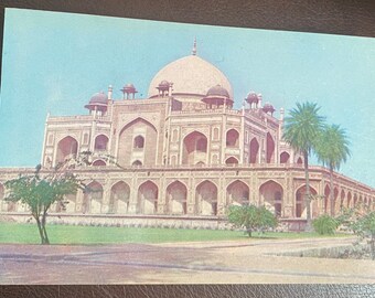 HumayunTomb New Delhi India 1980s Vintage Postcard Unwritten