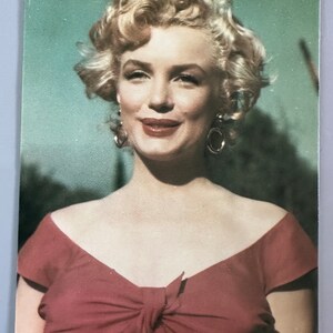 Carte postale Marilyn Monroe, publicité, vintage des années 1990 The Estate