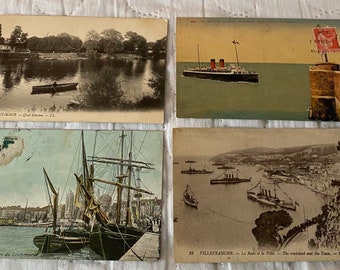 Französische Boot und Schiff Postkarten 1910er Jahre, wählen Sie eine