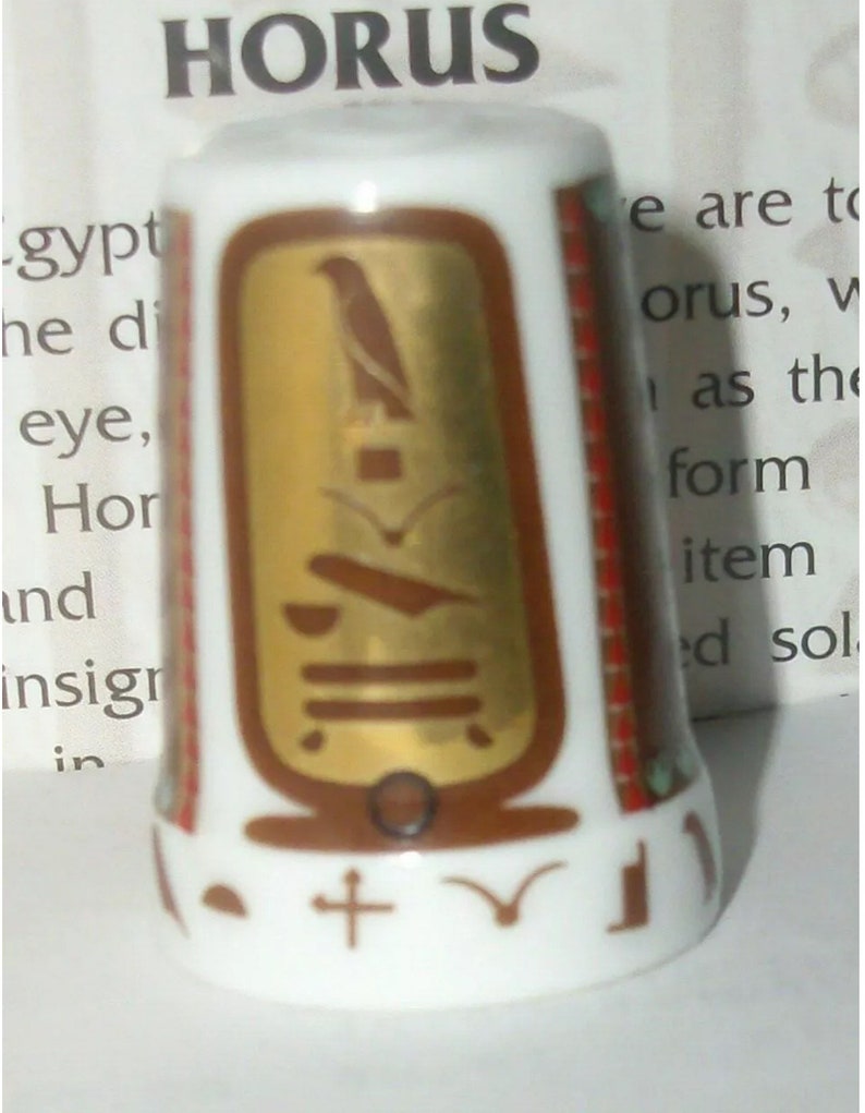 Horus EGYPTIAN GOD Vintage Collectible Thimble