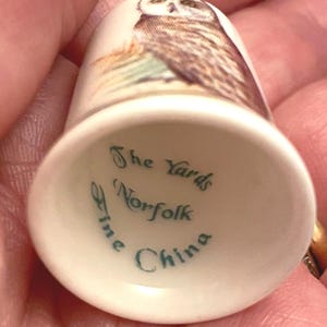 Owl Thimble, Souvenir of Yarmouth U.K., The Yards