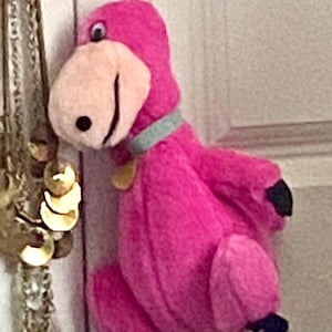 Dino Dinosaur, 10&quot;, Flintstones Nanco Hanna Barbera Vintage Plush Toy