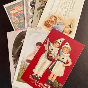 Geburtstagsgrüße, Vintage Postkarten, wählen Sie eine