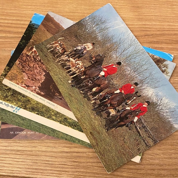 The Hunt Postcards, Irish Thoroughbreds Artist Henry Koehler, Deauville, Oaklawn Race USA, Newmarket