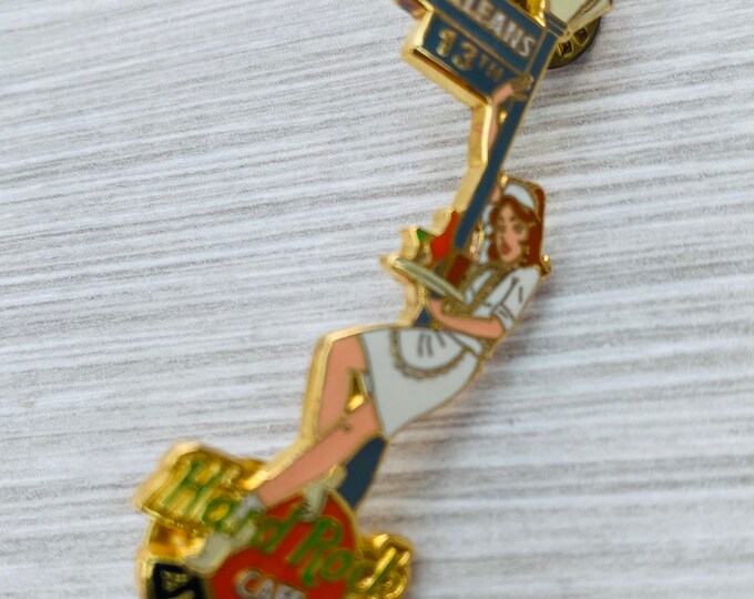 New Orleans Hard Rock Cafe Waitress Enamel Pin Mardi Gras - Etsy
