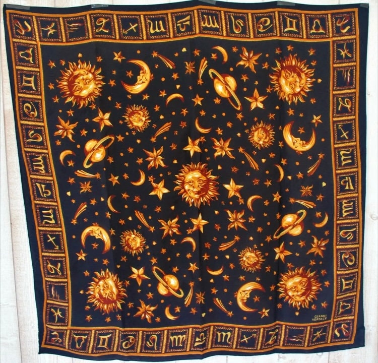 Auction Gianni Versace Zodiac Scarf Versace Zodiac Scarf