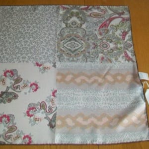 Codello Silk Scarf, Patch Work Neckerchief 20 Inches, Unused