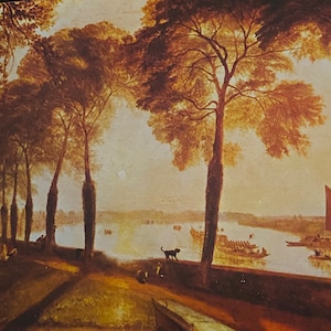 Artist Constable, Barges on the Stour, Victoria Albert Museum Postcard Print