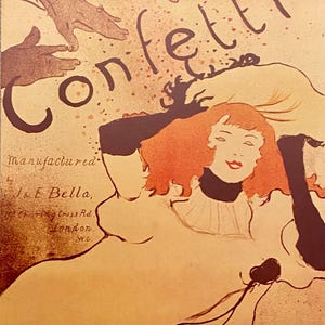 Cartão postal do Museu Vintage Toulouse Lautrec do artista francês Art Nouveau LA TOILETTE 1896