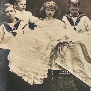 Cinque figli di Giorgio V, foto reale del Rotary, cartolina antica, storia della famiglia reale