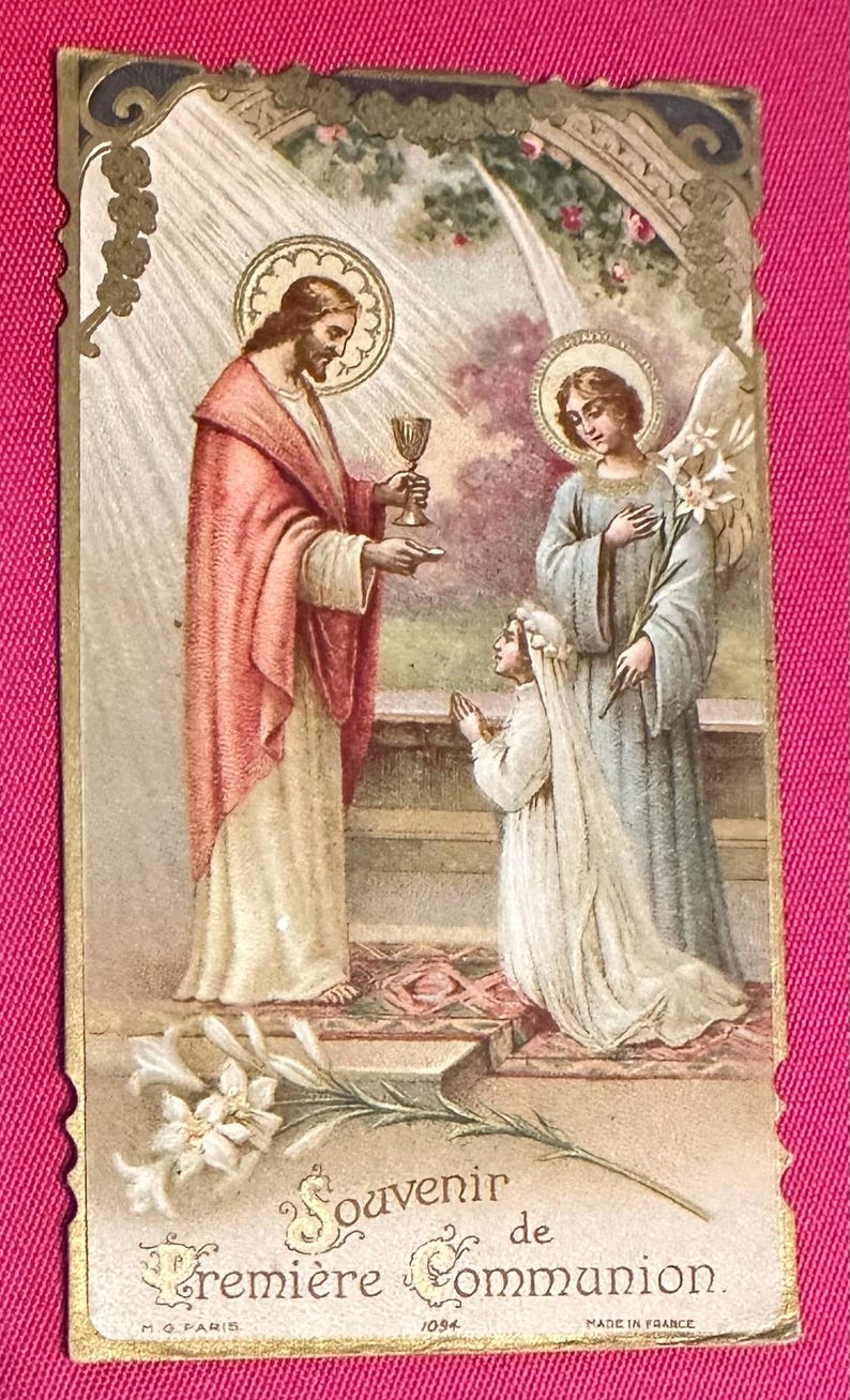 Catholic Prayer Card, First Holy Communion 1934 - Etsy