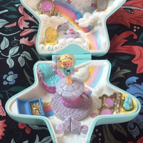 Complete Polly Pocket, Fairy Wishing World, 1992  Vintage Toys, Fairy has no Wings