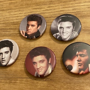 Elvis Presley, Rock n Roll, Filmstar, Vintage Abzeichen, wählen Sie eins