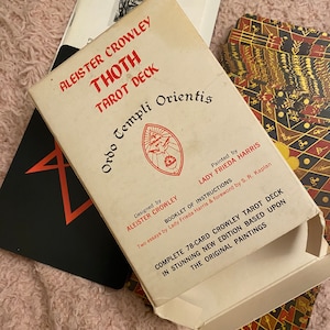 Jeu complet de cartes de tarot Aleister Crowley, Thoth GRAND FORMAT 1978