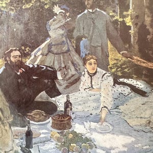Impressionist Claude Monet, Le Déjeuner Sur L’Herbe, Kunstdruck , Musée D’Orsay Paris // UNBENUTZT 1990er Jahre