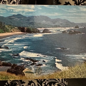 Postal vintage de EE. UU., Oregón, Costa del Pacífico, década de 1970