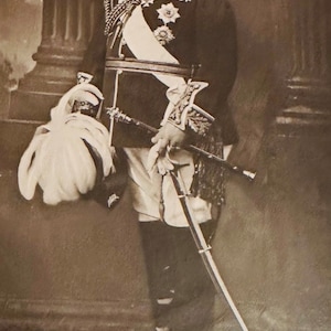 Re Edoardo VII, Real Photo Rotary, cartolina antica