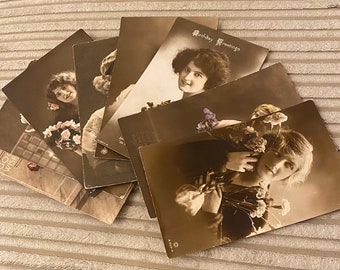 Edwardian Glamorous Ladies Postcards, Choose One