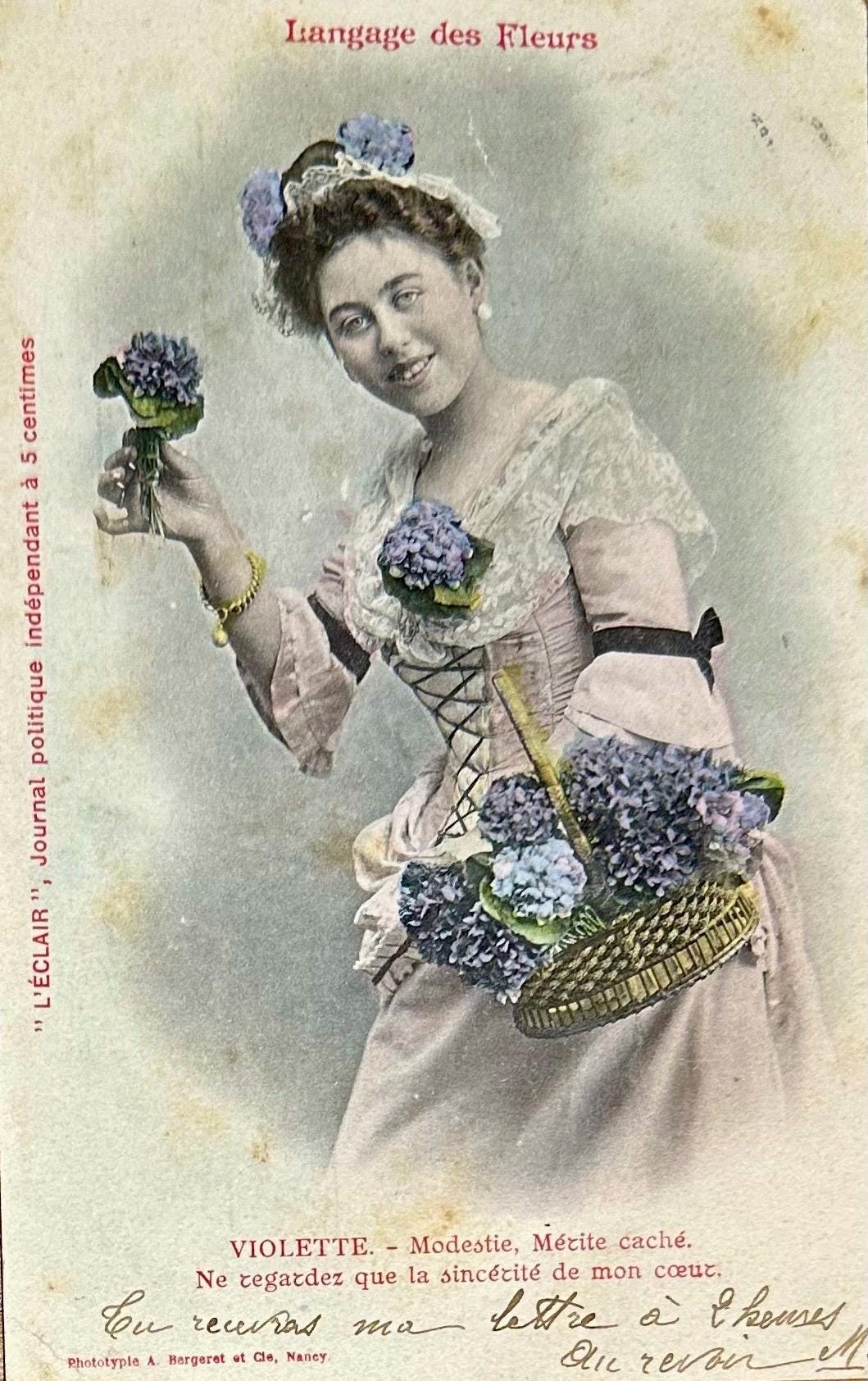 24 Cartes Postales Vintage Fleurs Et Nature - Papier Kraft 350g/m² - 14x10cm - Pour Amour Et Amitié