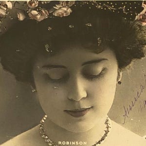 Actriz Francesa Robinson Postal Antigua, Glamorosa, Théâtre, Belle Époque, Franked 1904