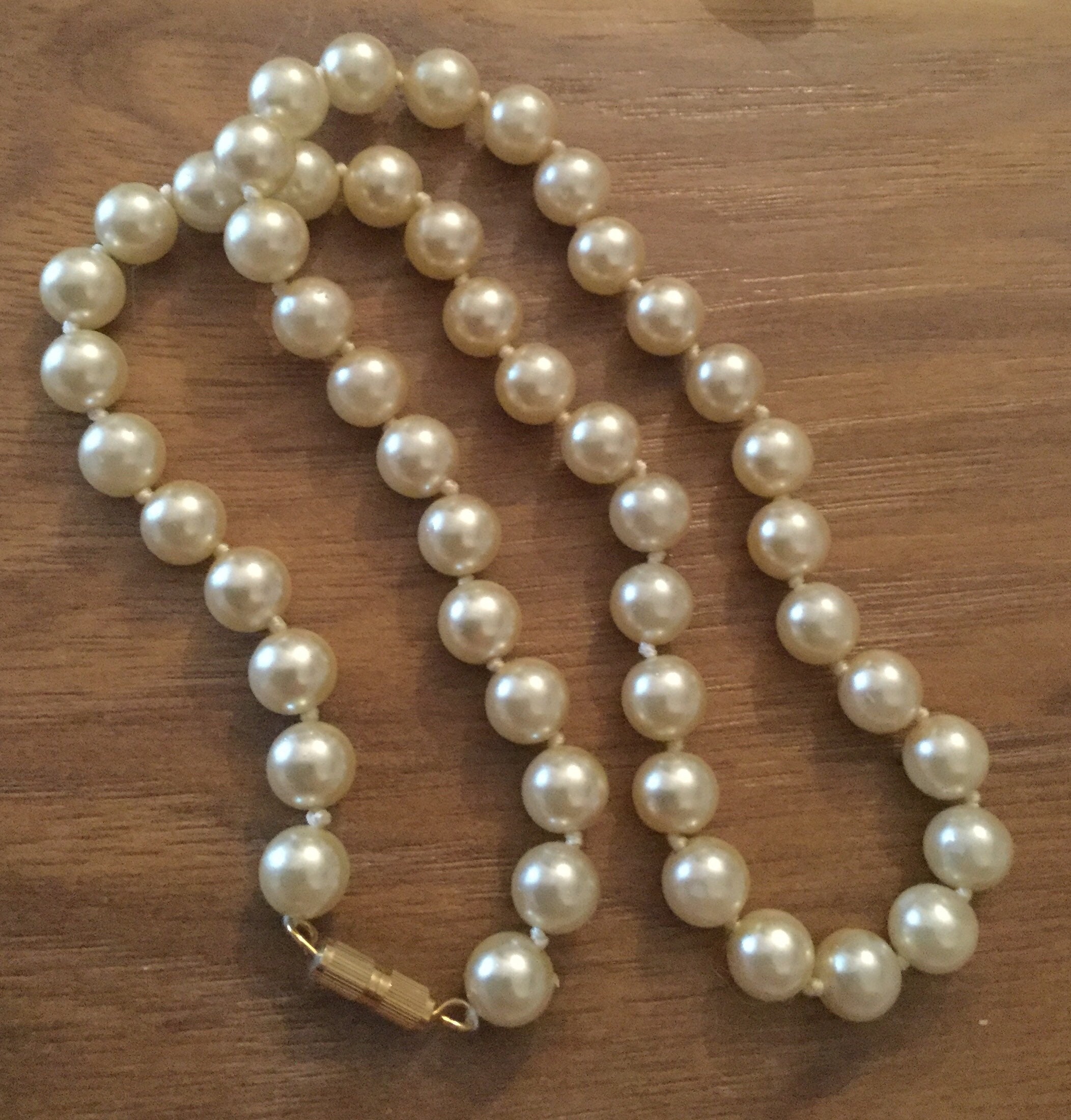 Art Deco Pearl Necklace Barrel Clasp Vintage Jewelry - Etsy