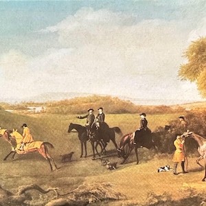 Carte postale britannique, The Tate Gallery des années 1990 // Artiste anglais George Stubbs (1724-1806), Watching Horses Exercise, genre équestre NON ÉCRIT
