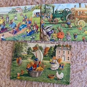 Hase, Künstler-Racey Helps, Vintage Lucite Postkarten, Wählen Sie eine