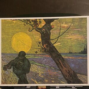 Postal vintage del museo del artista francés Art Nouveau Van Gogh